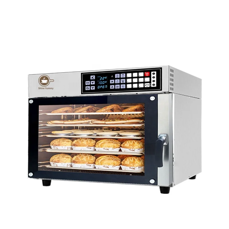 Horno eléctrico de convección de aire caliente para Tartas, horno comercial para Pizza