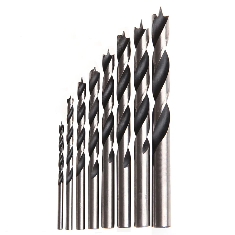 A2UD 8Pcs/Set 3MM-10MM HSS Drill Bits Kit For Woodworking Metal Wood Tools New