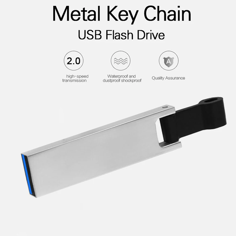 Usb Stick 8GB 16GB 32Gb 64GB 128GB Sliver Metal Flash Disk Small Usb Flash Disk cle usb Gift Idea pendrive U disk usb