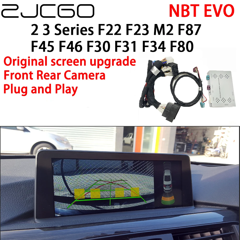 

ZJCGO Rear Front Camera Digital Decoder Box Interface Adapter NBT EVO For BMW 2 3 Series F22 F23 M2 F87 F45 F46 F30 F31 F34 F80