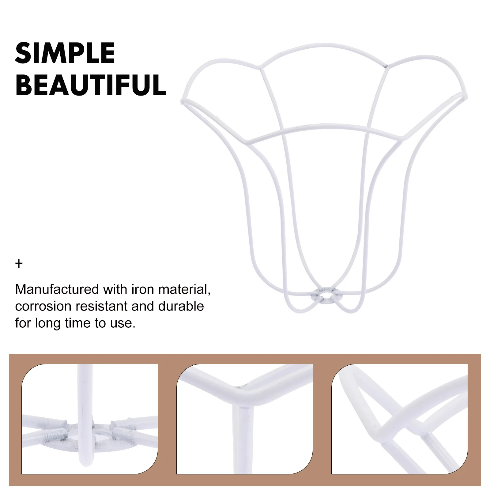 

Iron Lampshade Simple Structure Table Lamp Diy Lampshade Frame Chandelier Bracket DIY Decor Home Table Lamp Frame Office
