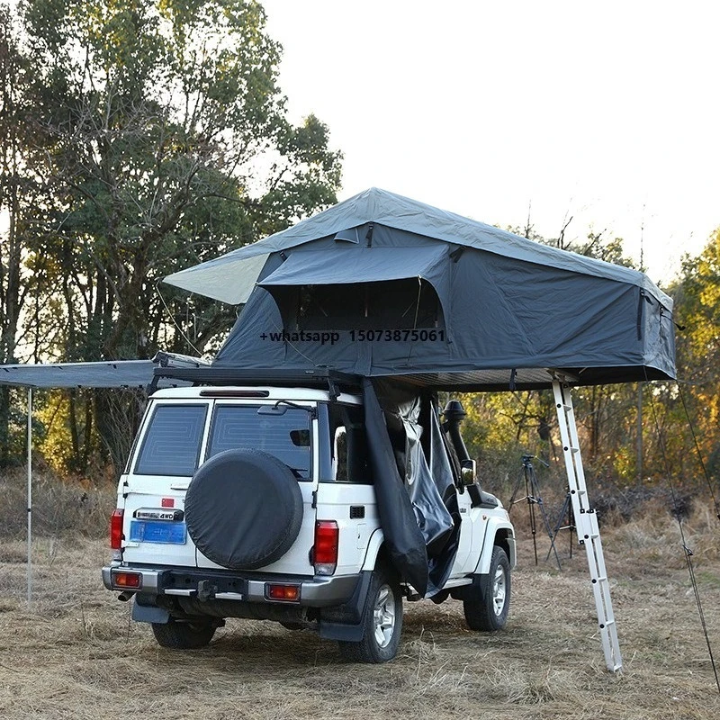 

4X4 Camping Car Roof Top Tent 5 Person Add on Room Aluminum Large With Annex