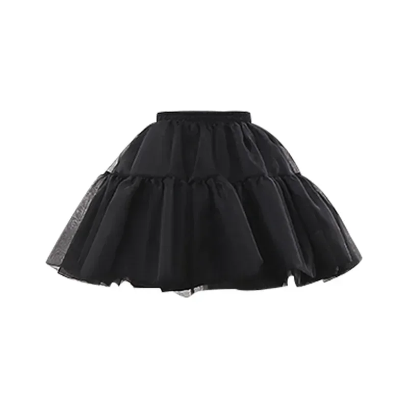 Lolita Crinoline Lolita Douce et Désossée pour Fille, Jupe Cosplay en Maille Douce, Support de Jupe Gauzy