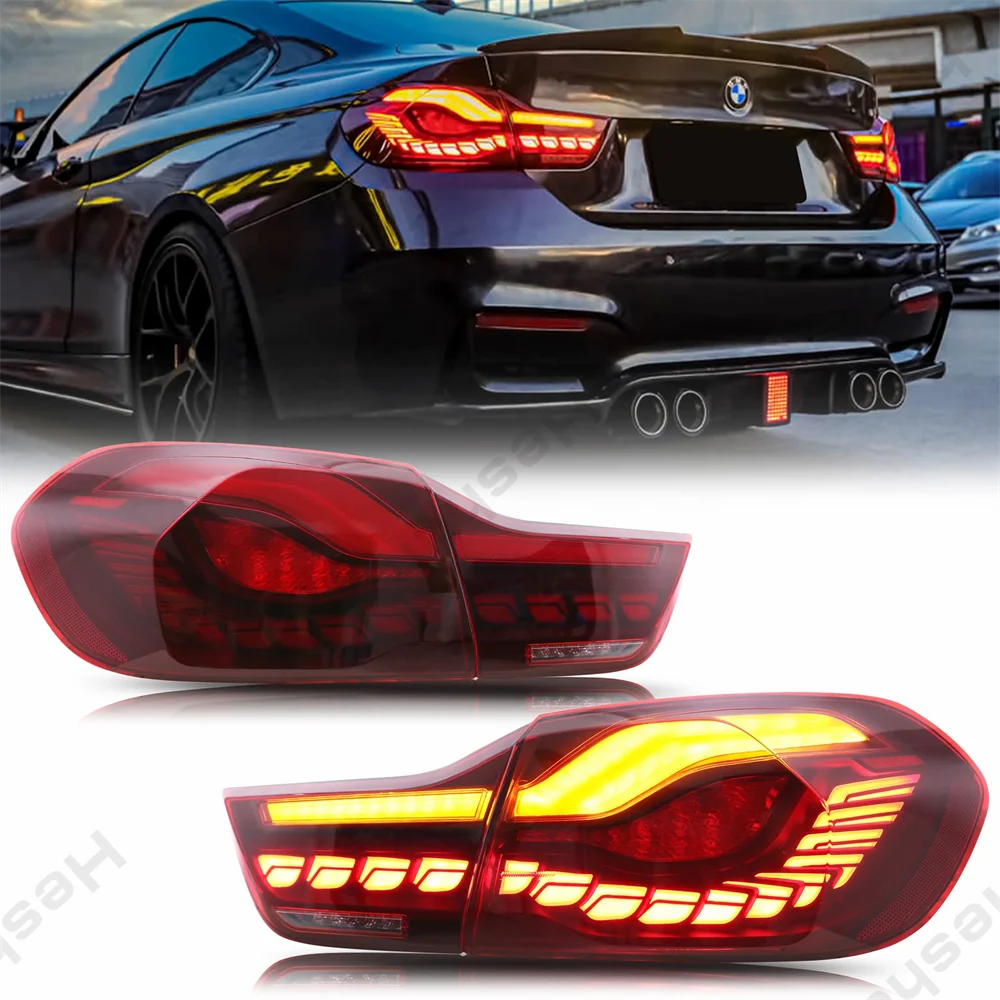 Pair LED Taillight For BMW M4 420i 428i 430i 435i 440i 4 Series F32 F82 F33 F83 2014-2020 OLED Taillamp Rear Turn Signal Lamp