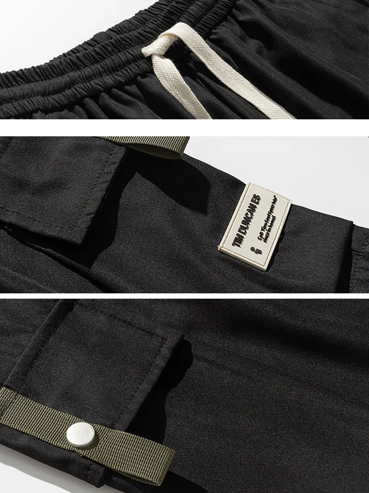 Baggy Short Workwear Shorts Techwear Cargo Men's Black Golf Multiple Pockets Tactical Man Summer Jeans Casual Pants