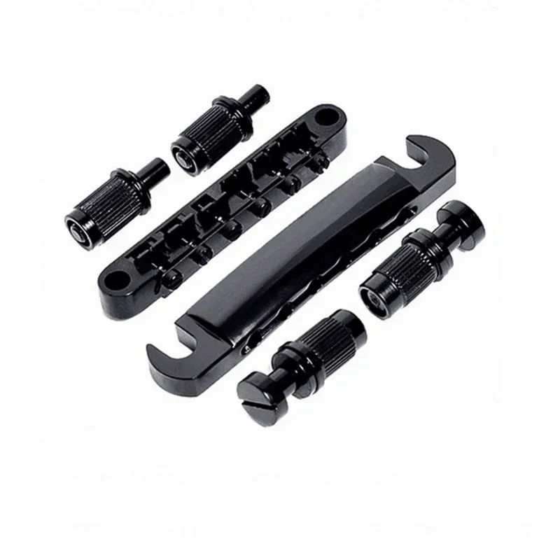 

Guitar Accessories 1set Tune-o-matic Bridge Tailpiece Black for Gib Les-Paul Replacement