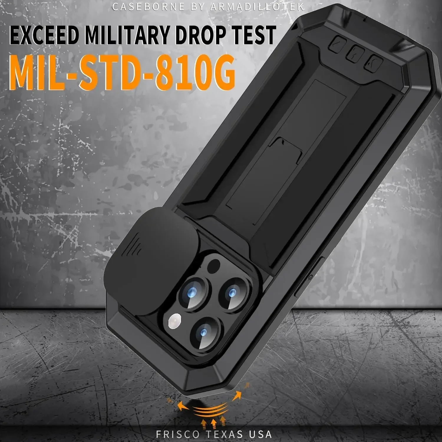 아이폰용 헤비 듀티 러기드 메탈 케이스, 아이폰 17 16 15 14, 13 프로 맥스용 케이스, 스크류 밀리터리 충격 방지 커버와 스크린 보호