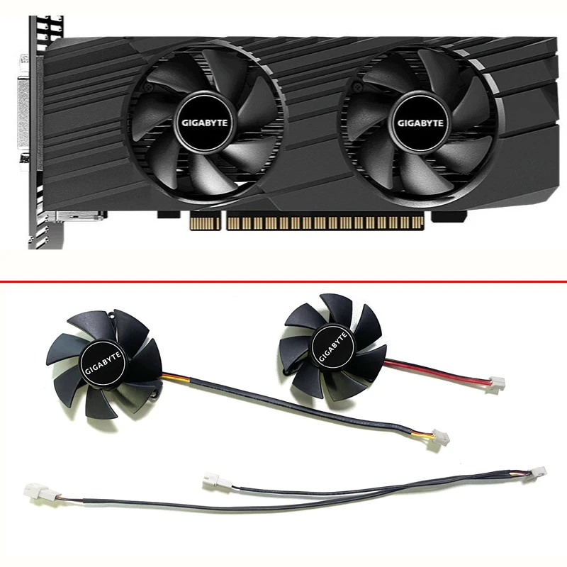 

Cooling Fan AMD Radeon RX6000 SERIES For GIGABYTE Radeon RX 6400 Graphics card Fan Replacement 45MM 3PIN FS1250-S2053A GPU FAN