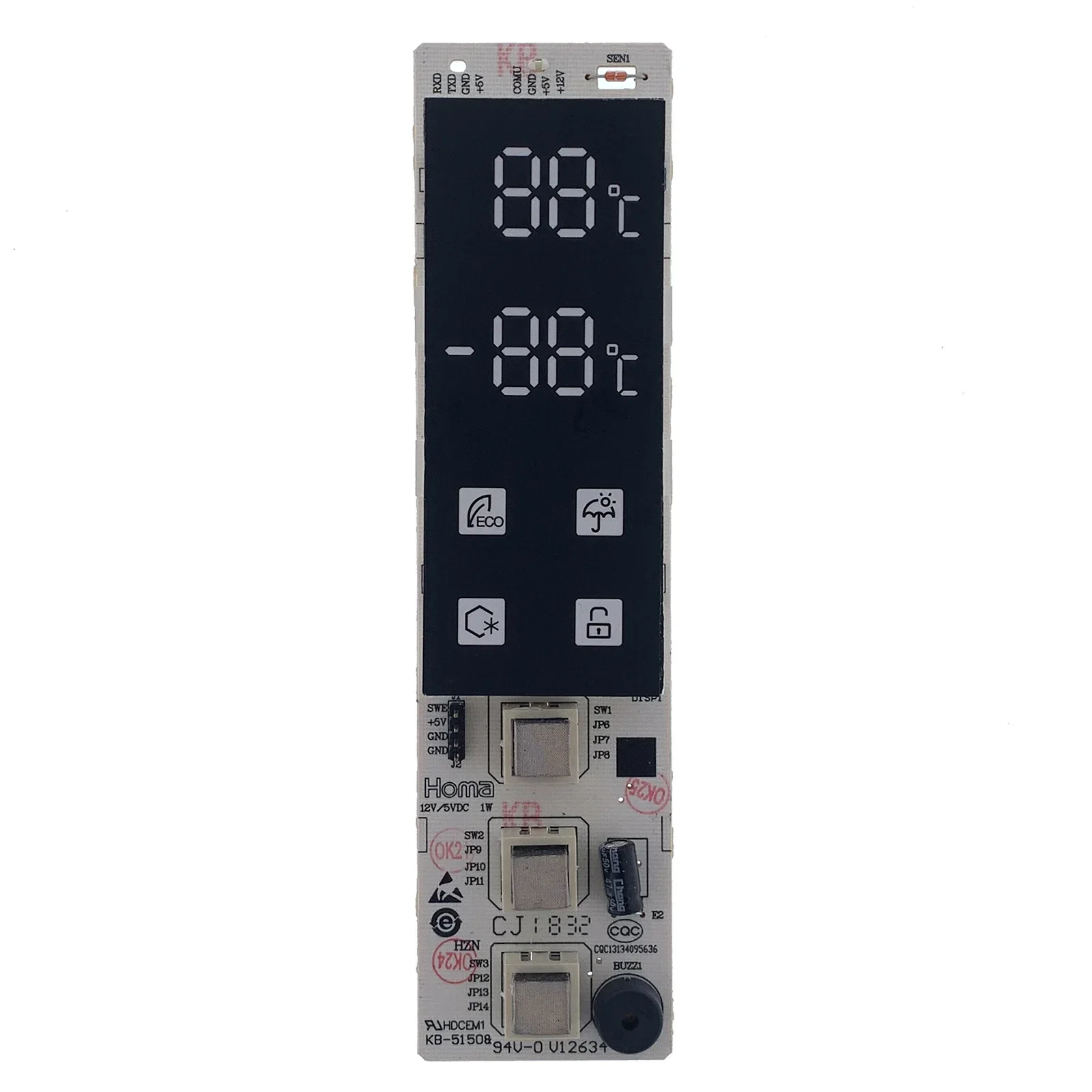 W27-51 0321801749  Refrigerator / Fridge Display Panel Control Board for Leran CBF 210 IX / 220 IX