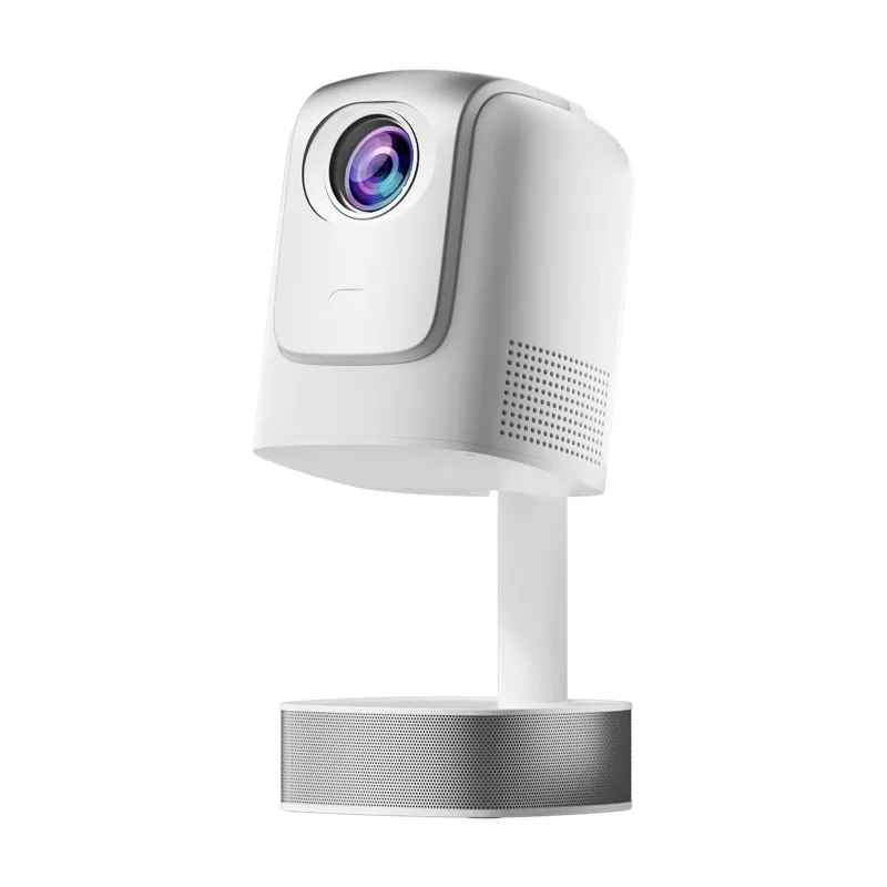 Mini Portable Home Theater Projector 1080P Tilting Pan Tilt Hifi Sound Android 11.0 Autofocus 3D Integrated Lifting Projector