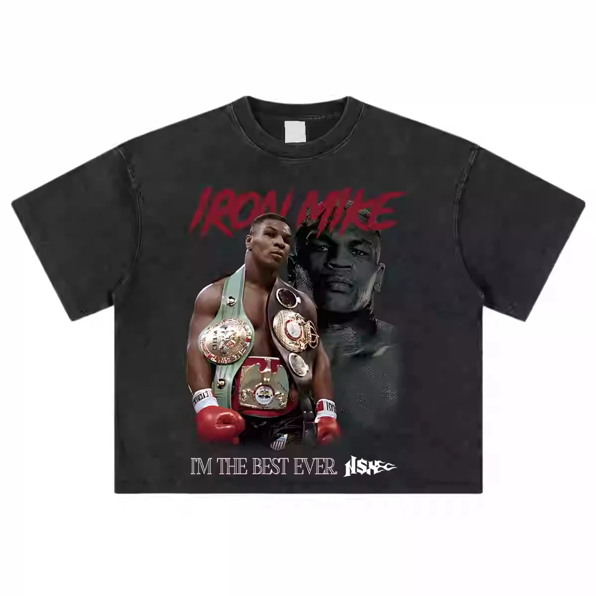 2025 Czysta bawełna Tyson Digital Direct Spray Ciężka bawełna Krótka szerokość Boxy Koszulka z krótkim rękawem i długim rękawem dla mężczyzn