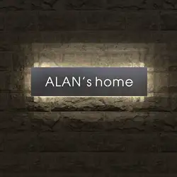 LED Light House Number Plate , Available in 15V/110V - 230V Voltage Options, for House Numbers, Apartments, Hotels, Street Names