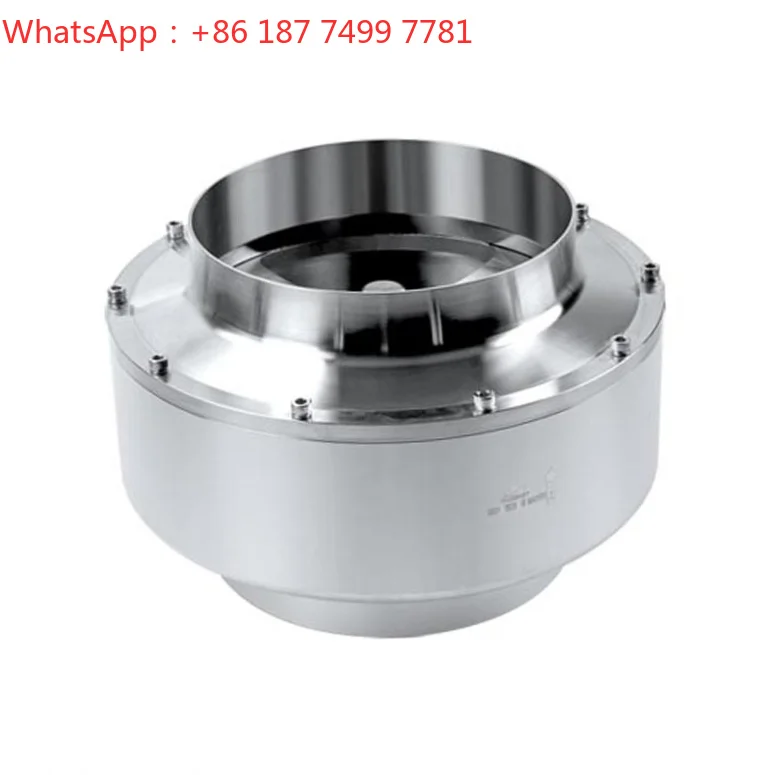 SS316L High Clean 3pcs One Way Non Return Sanitary Check Valve DN125-DN300 Food Grade
