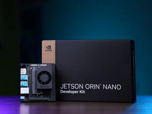 Imagen 2 del producto NVIDIA Kit oficial de desarrollo Jetson Orin Nano Super, 8GB 67 TOPS, módulo de rendimiento AI WiFi USB 3,2 Gen 2 puertos M.2 Key M para SSD