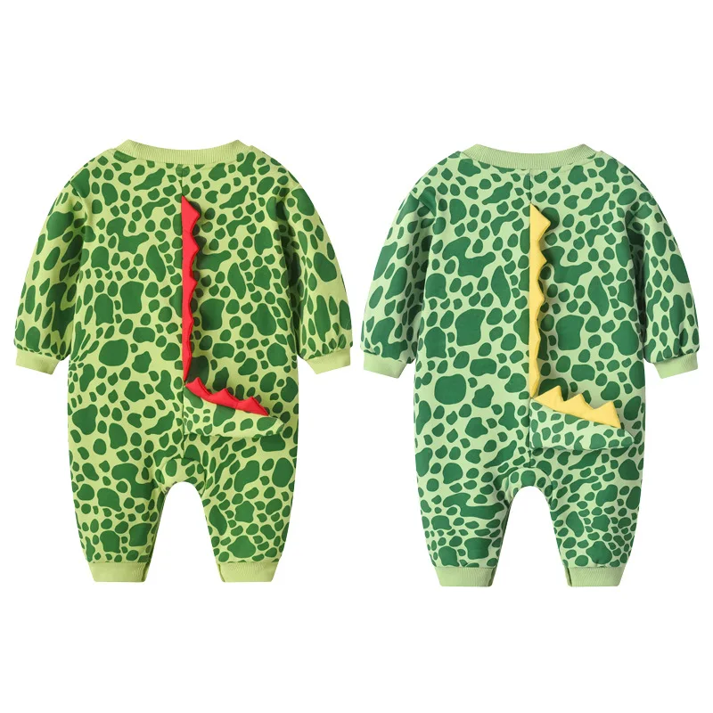 Kawaii Dinosaur Newborn Baby Clothes Boy Girl Bodysuits ropa de bebe Long Sleeves Cotton Baby Romper Cartoon Korean Baby Costume