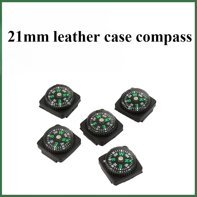 21mm Leather Case Compass Wearable Width Less Than 21mm Strap Webbing Backpack Strap Outdoor Directional Off-road Compass