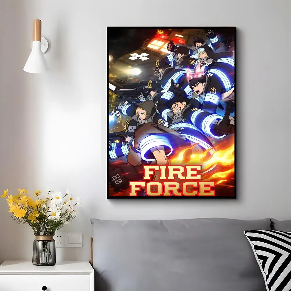 Action Anime F-fire Force Poster Modern Luxury Wall Poster Home Decor Space Enhancer