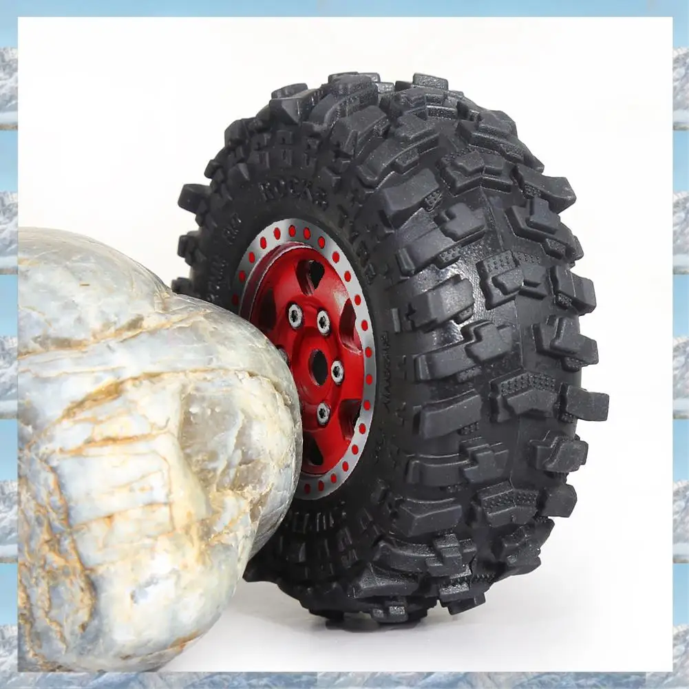

Eco-Friendly-4Pcs 51Mm 1.0Inch Metal Beadlock Wheel Tire Set For 1/18 1/24 RC Crawler Car TRX4M SCX24 AX24 FCX24 Upgrade Parts