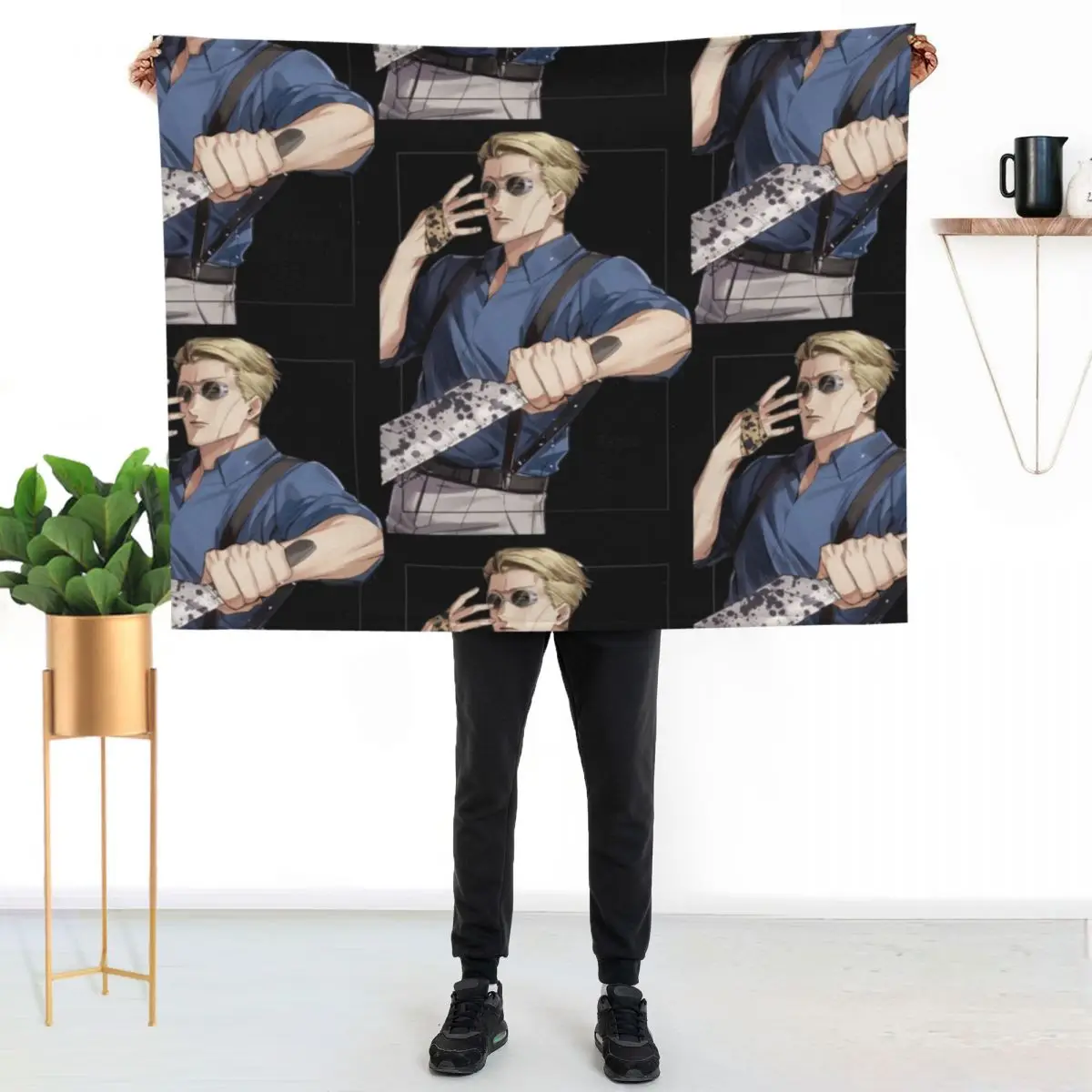 Nanami Kento Essential Throw Blanket Soft Home Decor Blanket for Couch Bedroom