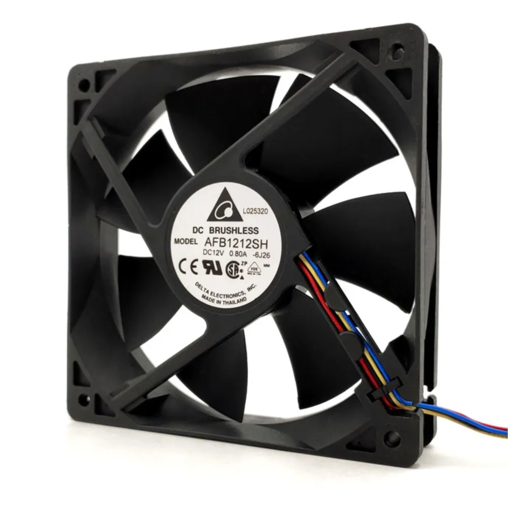 for Delta AFB1212SH 120mm 12025 12V 0.8A PWM Ball Bearing Cooling Fan - High Performance for PC, Server, and Industrial Cooling