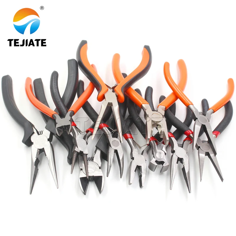Pliers oblique mouth water mouth sharp toothless sharp flat mouth flat top vise curved nose pliers