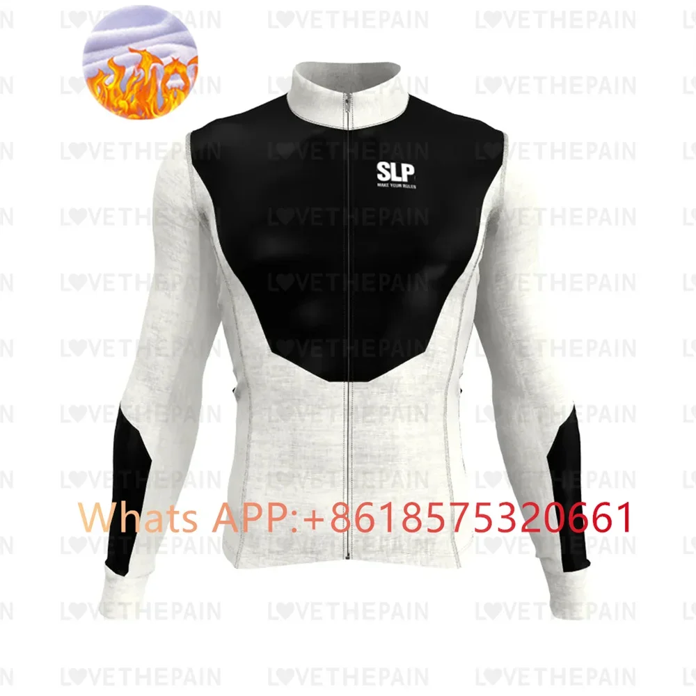 

2025 Cycling Jersey Men's Winter MTB Race Cycling Clothing Long Sleeve Fleece Thermal Ropa Ciclismo Outdoor Riding Bike Uniform
