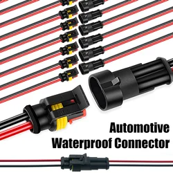 5 Sets Waterproof Automotive Male Female Electrical Connectors Plug Auto Connectors With Cable 2 Pin Connector