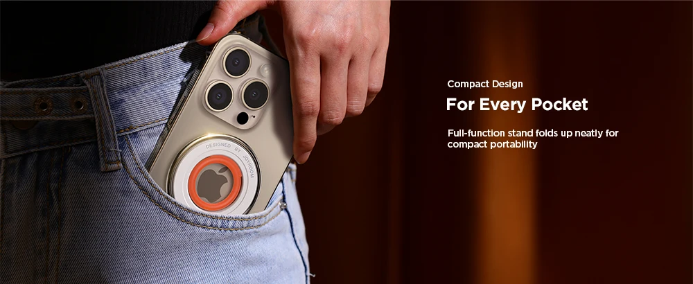 Joyroom Magnetischer Ring-Telefonhalter, Silikon, weicher Ständer, magnetischer Handy-Griffhalter, Ständer für iPhone 16, 15, 14, 13, 12 Pro Max – Detail 6