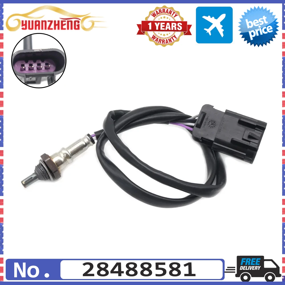 NEW 28488581 4 Wires Probe Air Fuel Ratio Lambda Oxygen O2 Sensor for Harley Davidson Bx100 Lexmoto Michigan 2021 2023 28488580