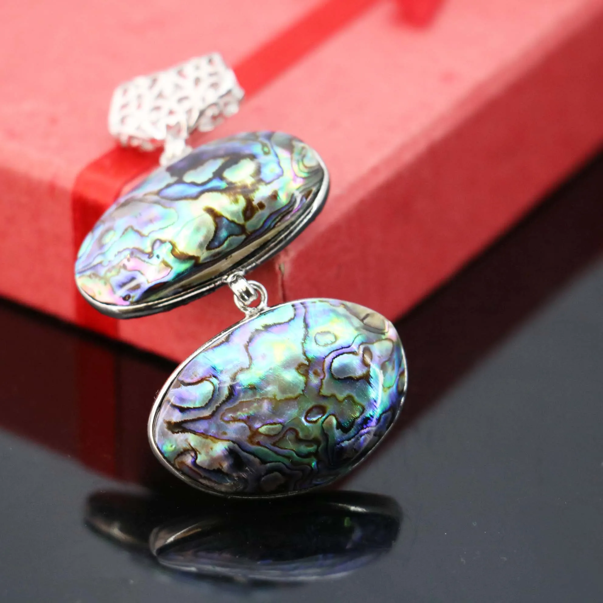 26*38mm Natural prevalent abalone seashells colours paua shell beads stones DIY pendant jewelry making design crafts