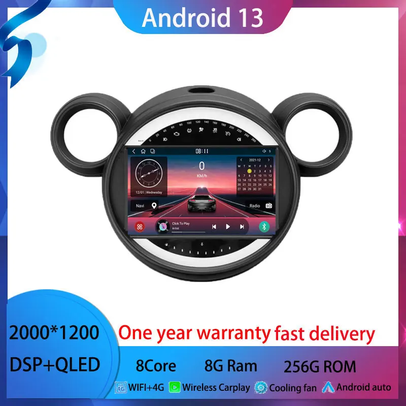 

Android 13 For BMW MINI Paceman Countryman R56 R60 2007-2014 Car Radio Multimedia Video Player Android auto wireless adapter