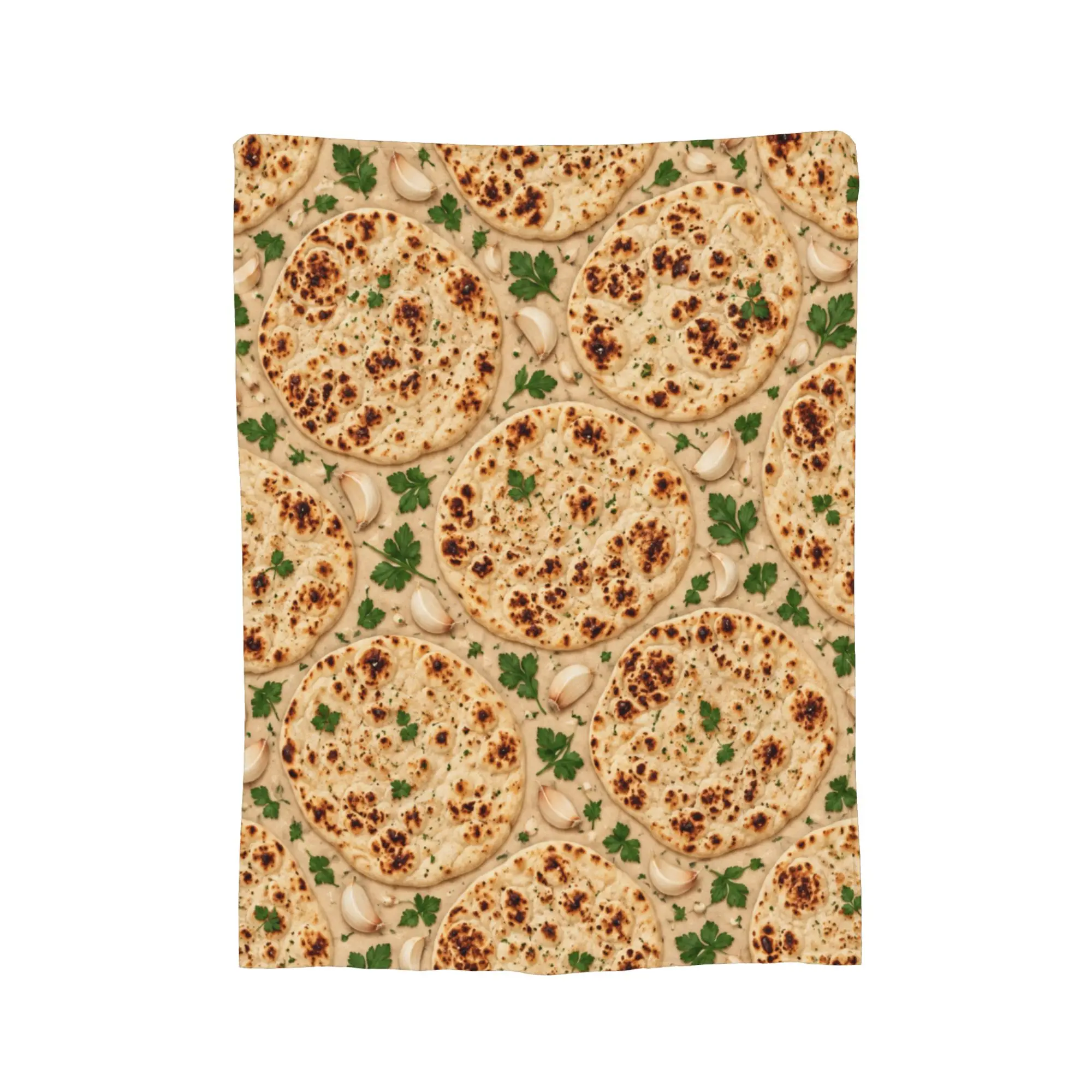 Garlic Pizza Slices Blanket  Warm Soft Graphic Plush Throw Blanket For Girls Boys Home Decor Flannel Bedspread Bed Cover