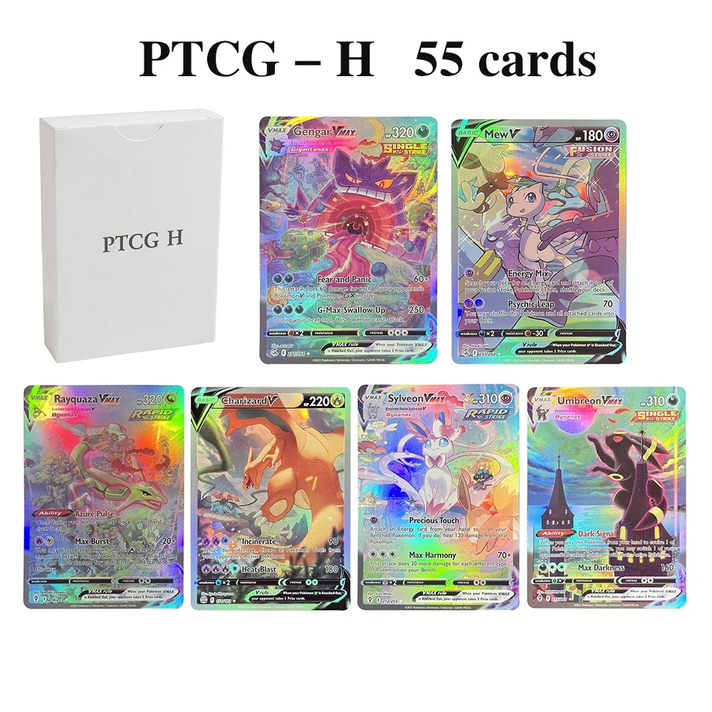 PTCG H Proxy Card Foil Arceus Espeon Palkia Gengar Glaceon Mew Rayquaza Umbreon Astral Radiance Evolving Skies Whole Set