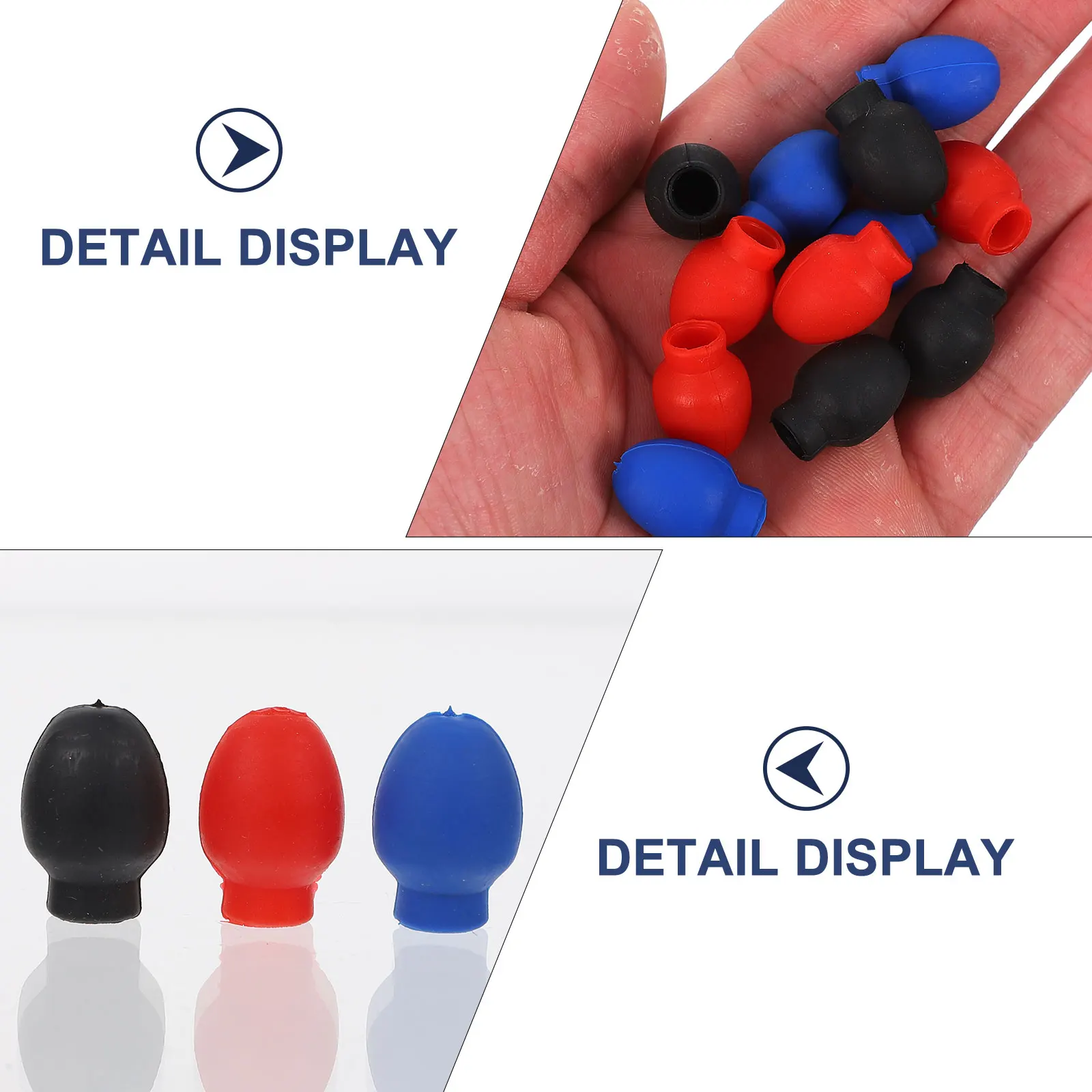 

Rubber Drumstick Tips Silent Mute Cover Sleeve Dampener Accessory For Drum Practice Elastic Stretchable Tone