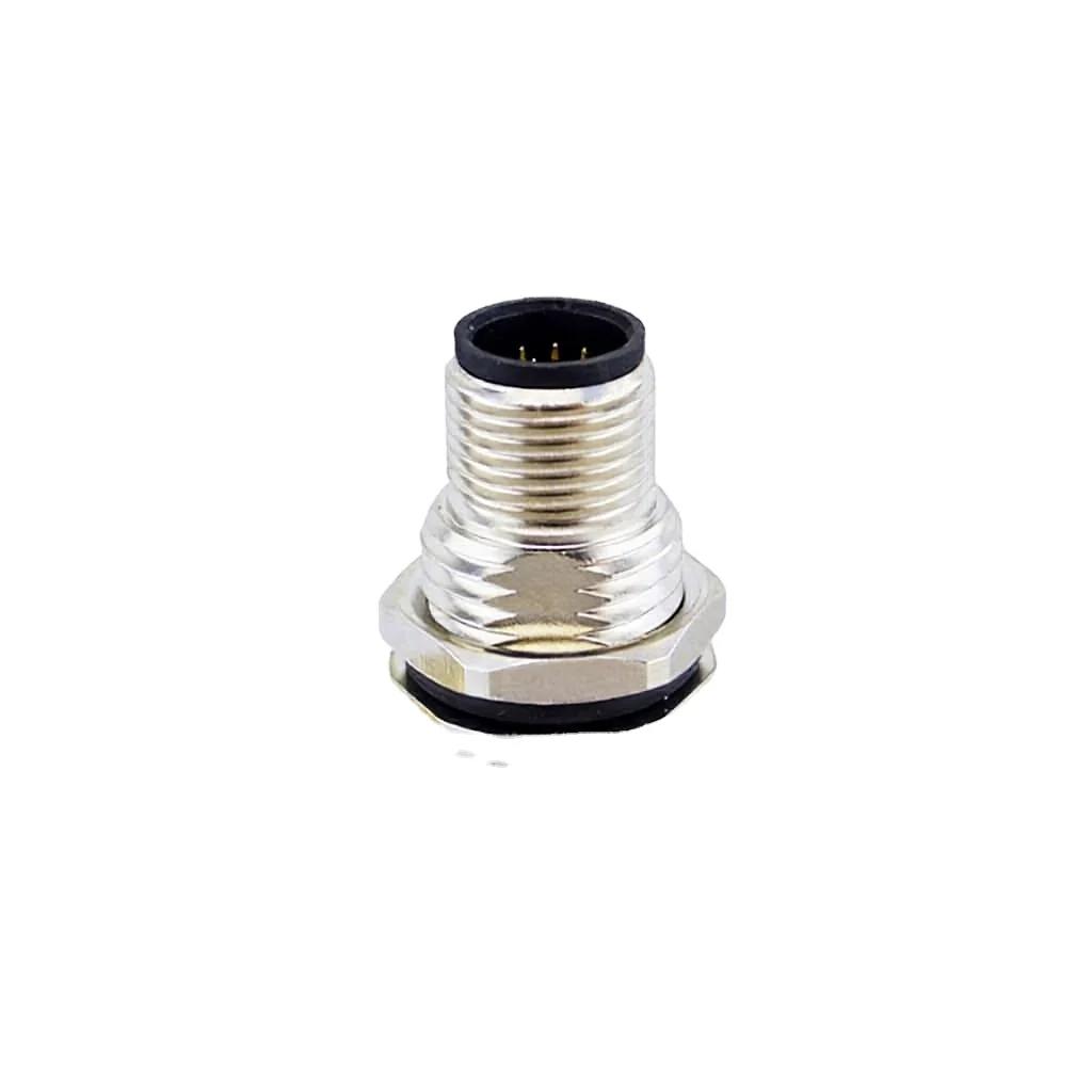 Sejow M8 DIN Male/Female PCB Right Angle IP67 Waterproof 4P Brass Contact Nylon/PC/Aluminum Housing IEC61076 Terminals