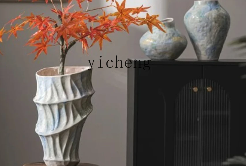 

ZZ Creative Ceramic Vase Living Room Flower Arrangement Flower Arrangement Ornaments Hotel Decorations