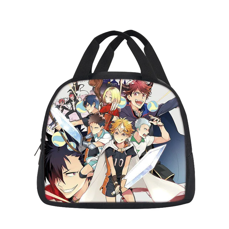 Haikyuu Lunch Bag Sunshine Youth Print New Large Capacity Outdoor Picnic Student Boys and Girls Best Birthday Gift for School