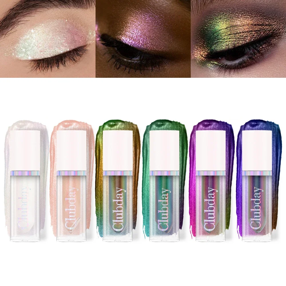 

Makeup Set Chameleon Liquid Eyeshadow Face Highlighter Monochrome Lip Gloss Polarised Glitter Eye Shadow Korean Makeup 6pcs Kit