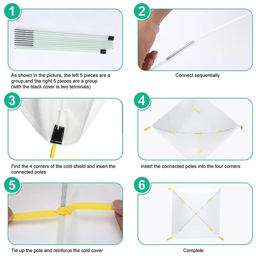 

1 комплект, водонепроницаемый морозный чехол для растений, зимняя палатка для защиты растений, защита от холода, дышащий чехол для растений, морозные чехлы для растений