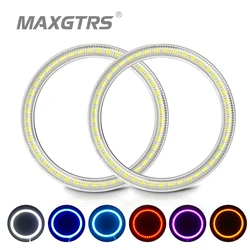 2x Angel Eyes 76mm 80mm 85mm 90mm 94mm 3528 Halo Ring LED Car Led Fog Light Motorcycle Daytime Running Light DRL Headlight