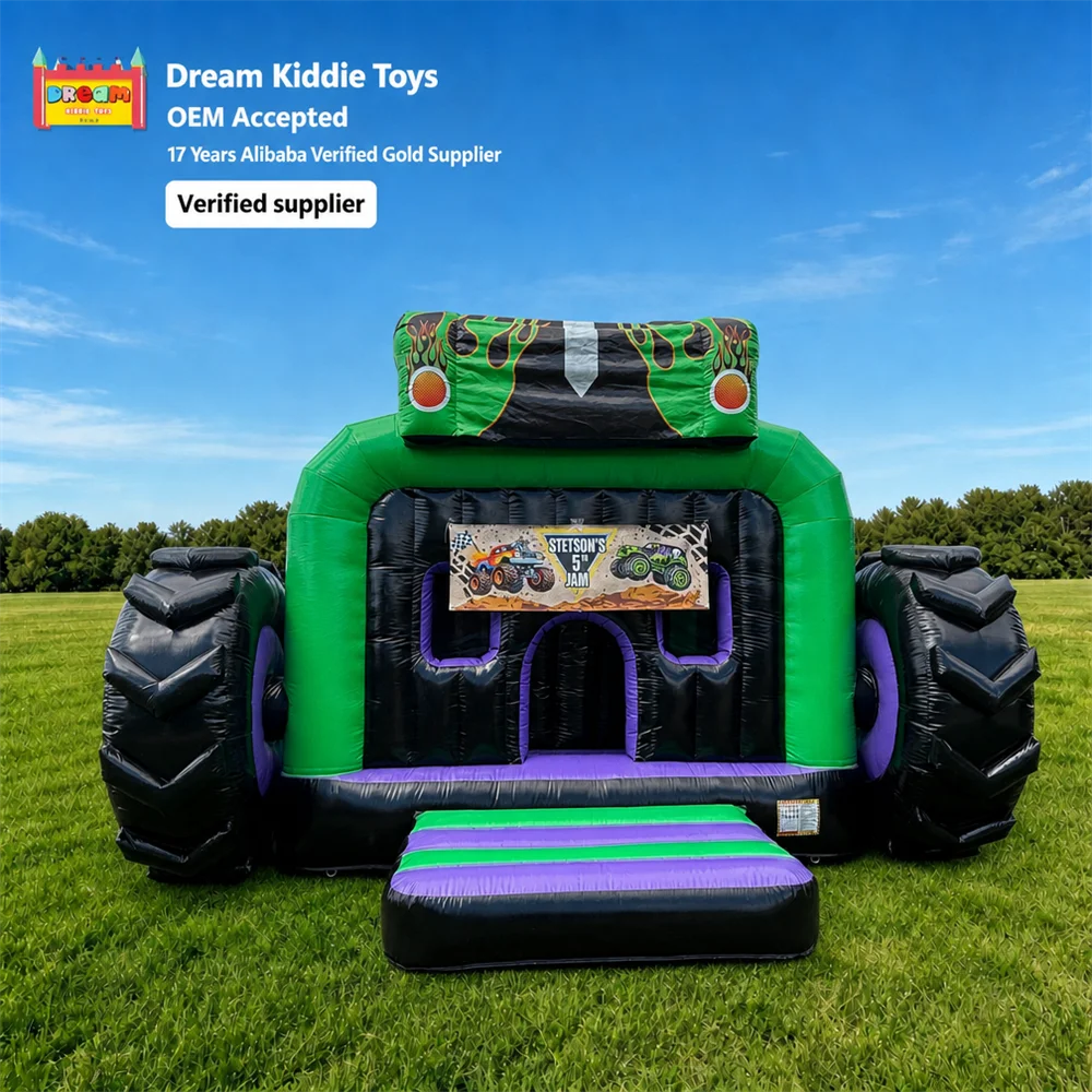 Monster Truck Inflatable Bounce House Commercial Inflatable Castle for Outdoor Events and Rental Businesses