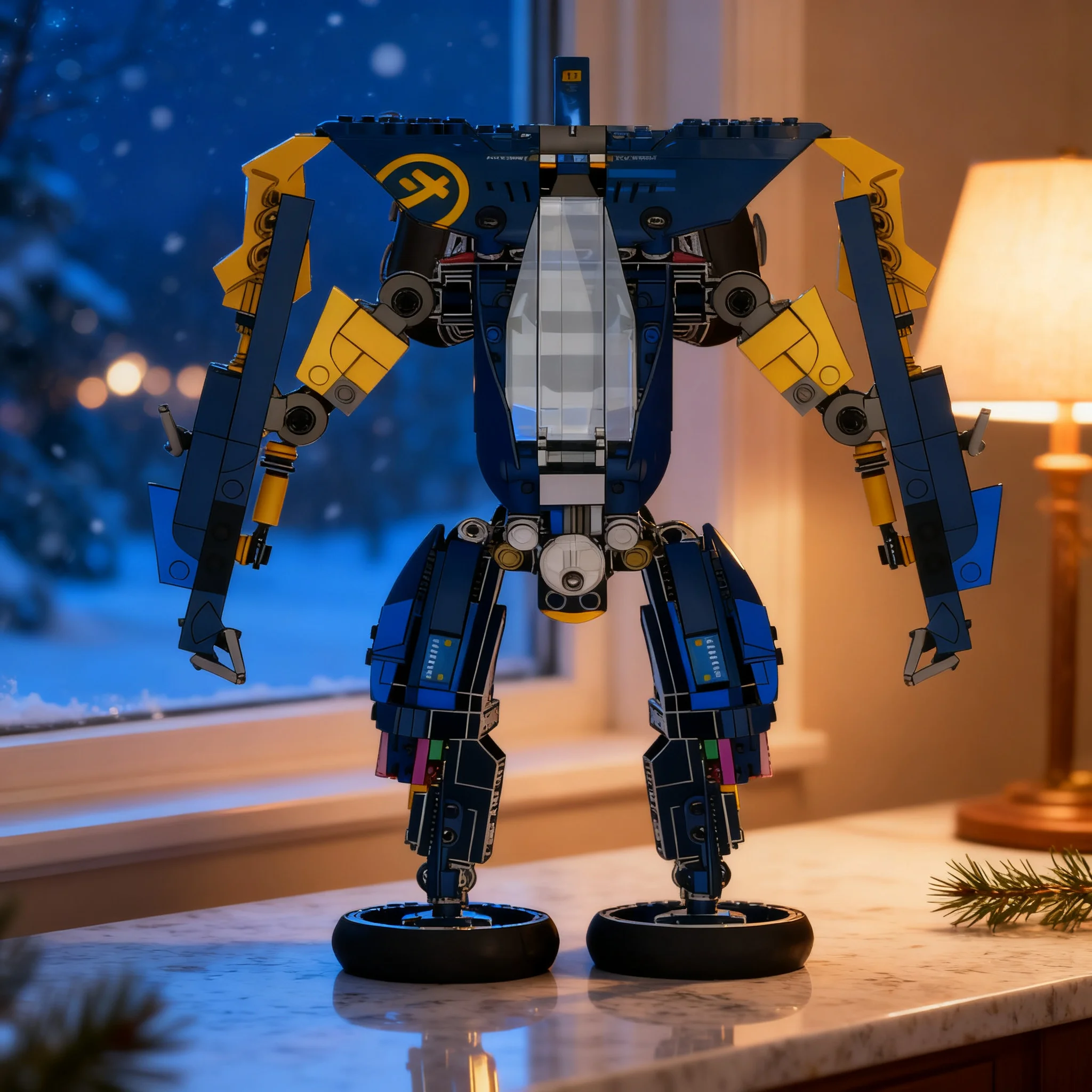 323pcs MOC Ninjia Jay's Sub Speeder v.3 Mech Model Christmas Gift Room Decoration Decorative Ornament Home Display Shelf Accent