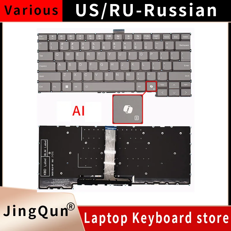 New US Keyboard for Lenovo Thinkbook 14 G6 IRL ABP/14 G6+ IMH AHP IML G7 IML RU/Russian SP/Spain Keyboards Backlight