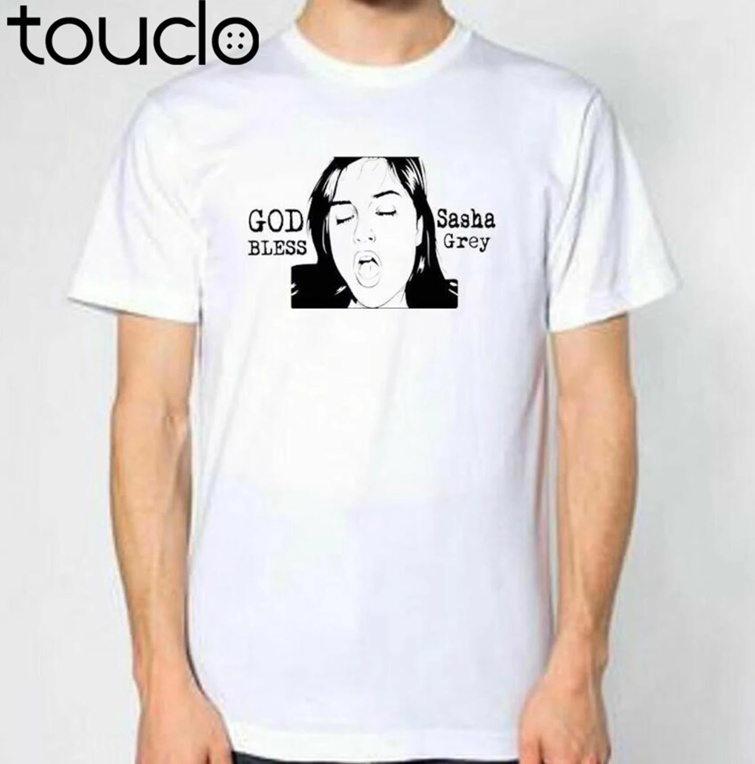 

God Blass Sasha Gray White T-Shirt Fashion O-Neck Fashion Casual High Quality Casual Tee Shirts