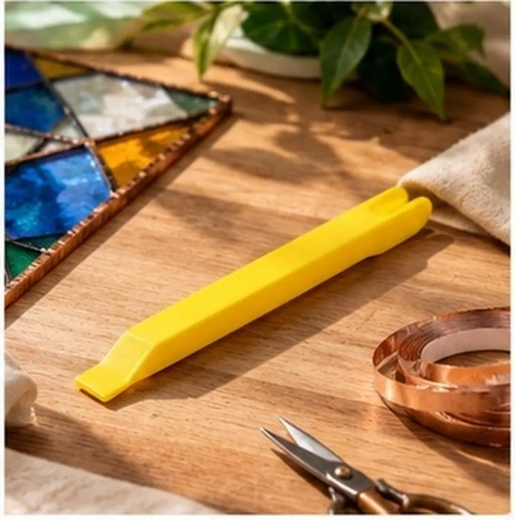 Glass Crafting Tools Stained Glass Copper Foil Tool For Art Student Wrapping Tape Applicator Hand Crimper Burnishing