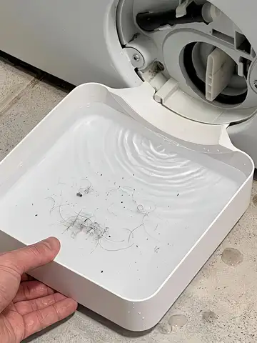 1 Washing Machine Drain Water Collection Tray, No Overflow, Lint Filter and Foreign Object Collection Drip Tray, Clean Laundry Room Water Collection Box