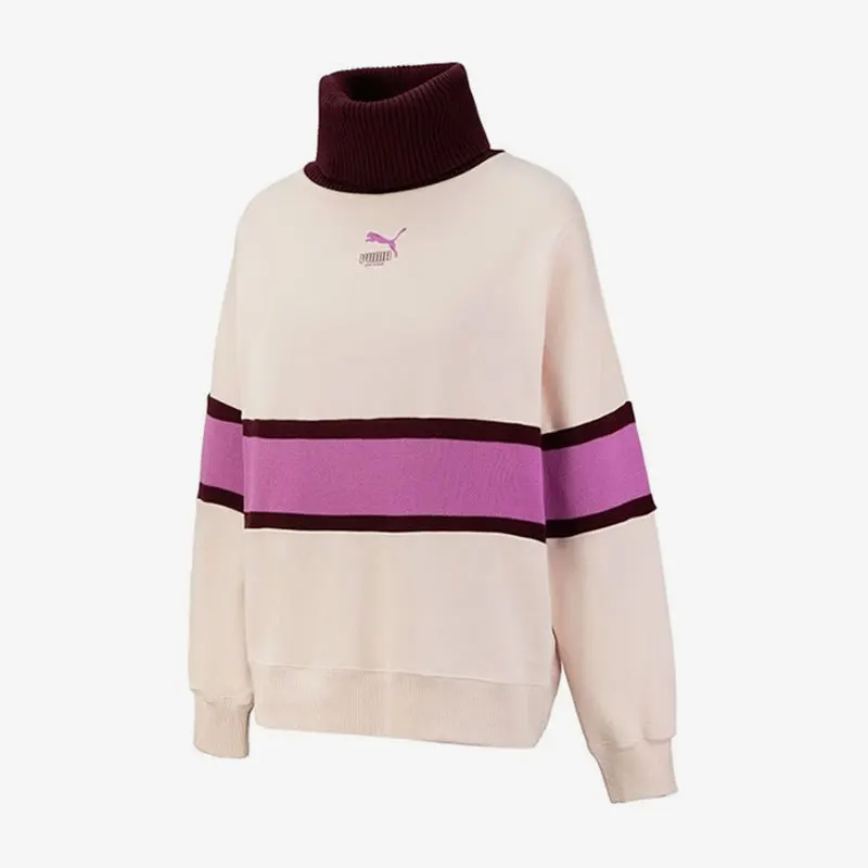 

Puma подлинный сезонный новый женский повседневный спортивный пуловер в стиле ретро 537971-48