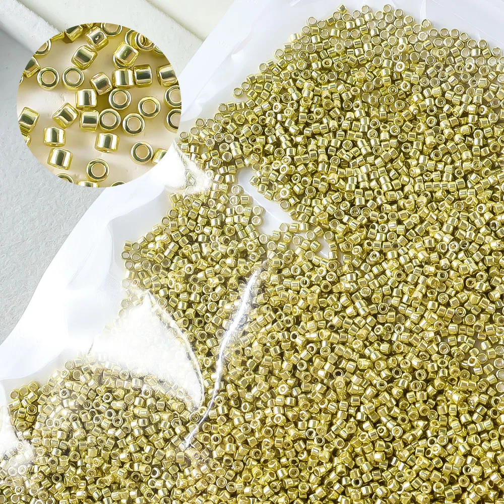 Japanese-imported Miyuki Delica 100g glass metal-colored seed beads, jewelry components, suitable for various DIY handmade proje