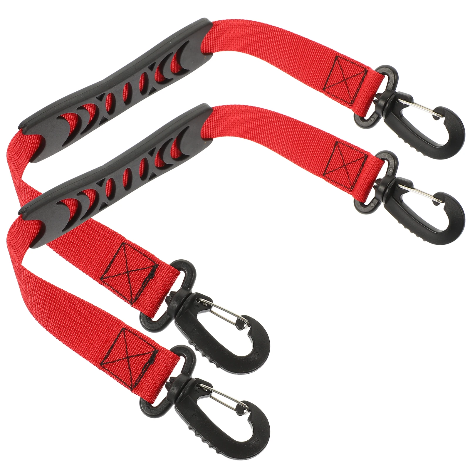 

2pcs Roller Skate Lifter Premium AntiWear Nylon Carrying Strap For Skates Shoes With Red Handles Easy Storage Durable