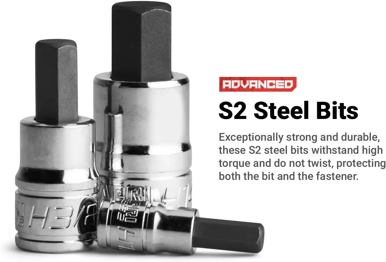 

30032 Bit Socket Set, Metric & SAE, 32-Piece